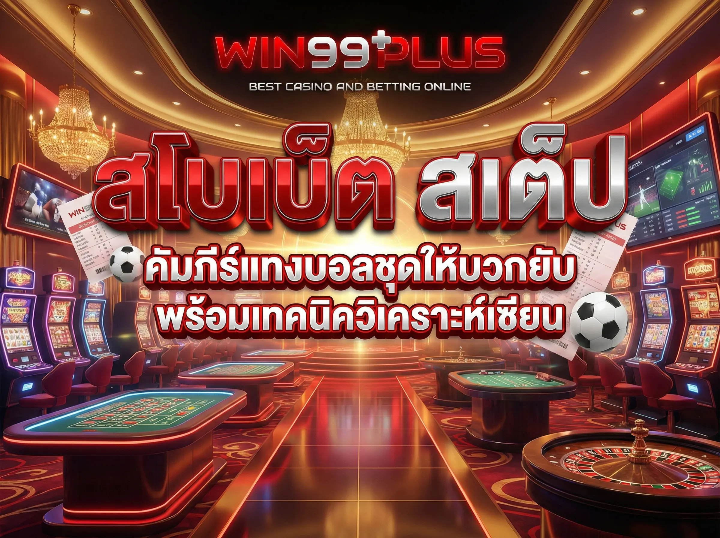สโบเบ็ต สเต็ป คัมภีร์แทงบอลชุดให้บวกยับ พร้อมเทคนิควิเคราะห์เซียน