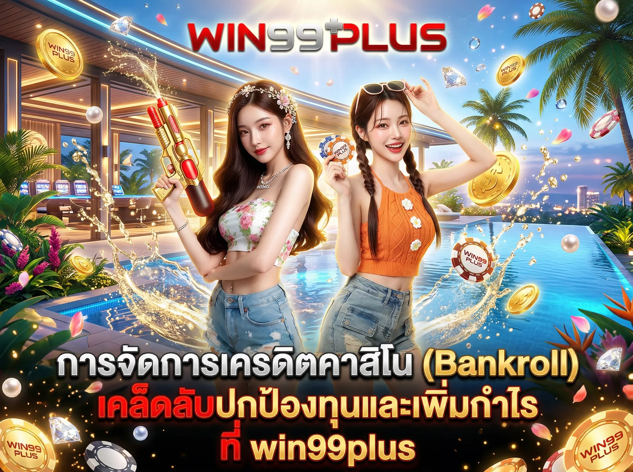 การจัดการเครดิตคาสิโน (Bankroll) เคล็ดลับปกป้องทุนและเพิ่มกำไรที่ win99plus