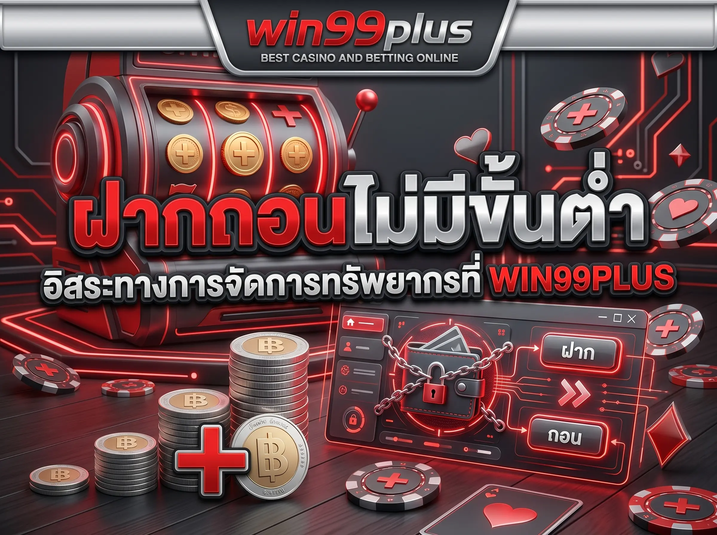 ฝากถอนไม่มีขั้นต่ำ อิสระทางการจัดการทรัพยากรที่ win99plus