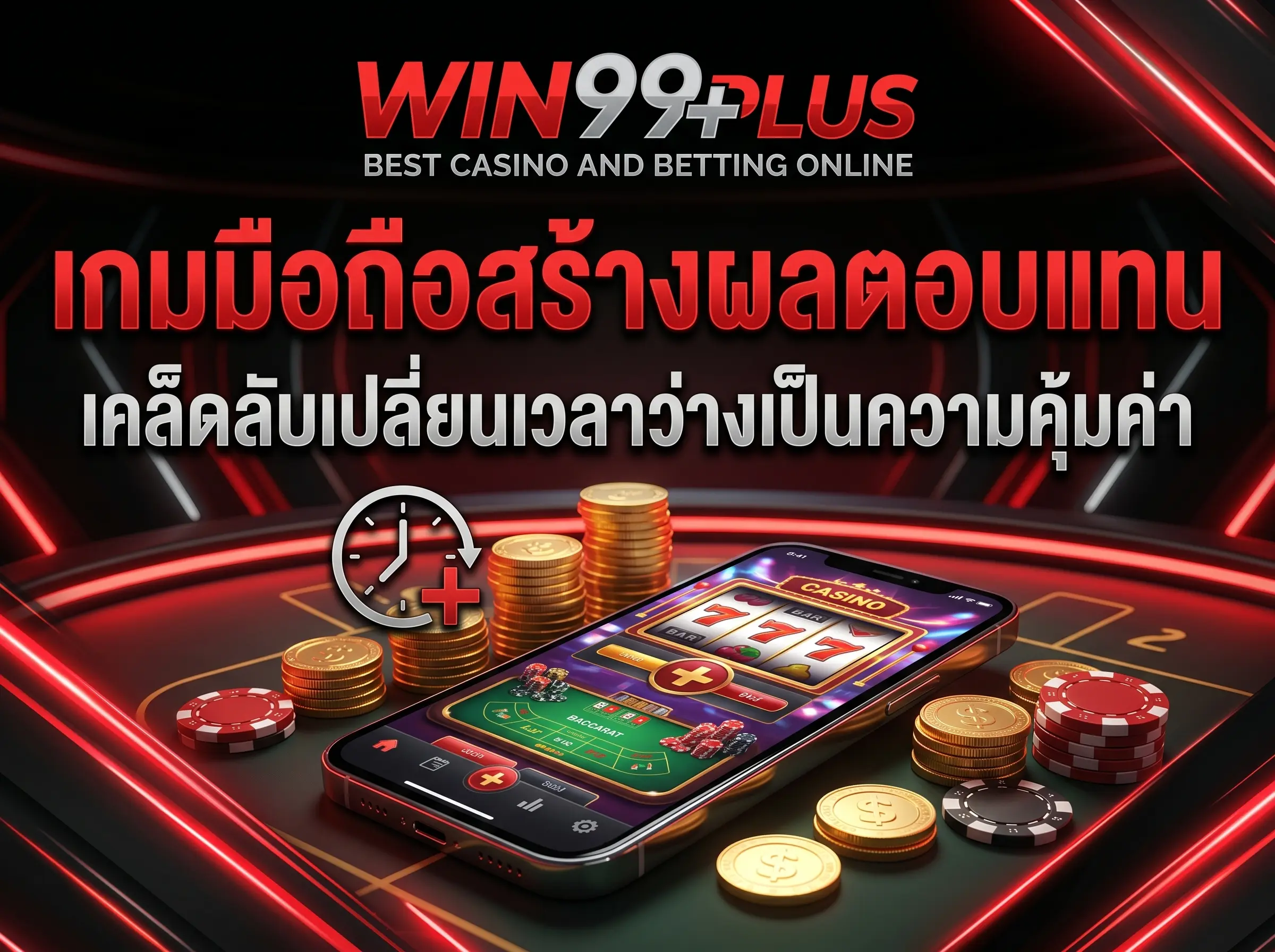 เกมมือถือสร้างผลตอบแทน เคล็ดลับเปลี่ยนเวลาว่างเป็นความคุ้มค่า