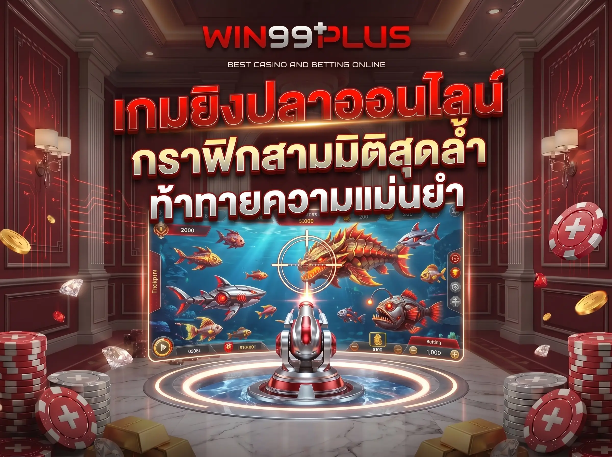 เกมยิงปลาออนไลน์ กราฟิกสามมิติสุดล้ำ ท้าทายความแม่นยำ