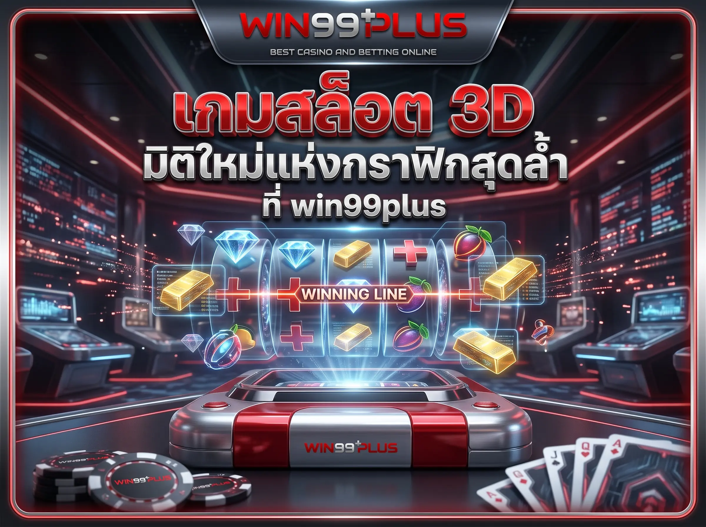 เกมสล็อต 3D มิติใหม่แห่งกราฟิกสุดล้ำที่ win99plus